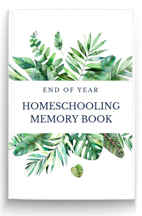 End of Year homeschooling Memory Book