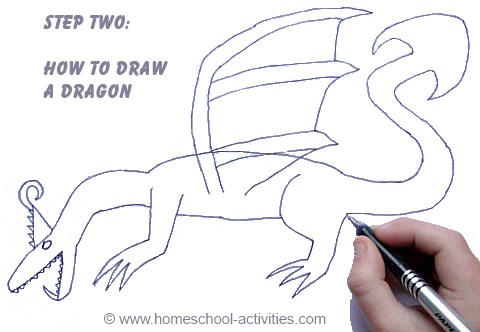 how to draw dragon easy way Archives | Arts Film Academy
