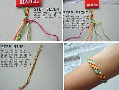 How To Make Friendship Bracelets: Basic Diagonal Stripe