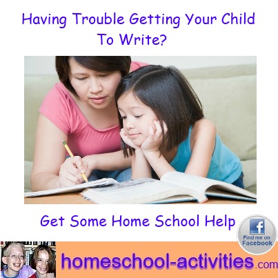 trouble with writing - get some home school help
